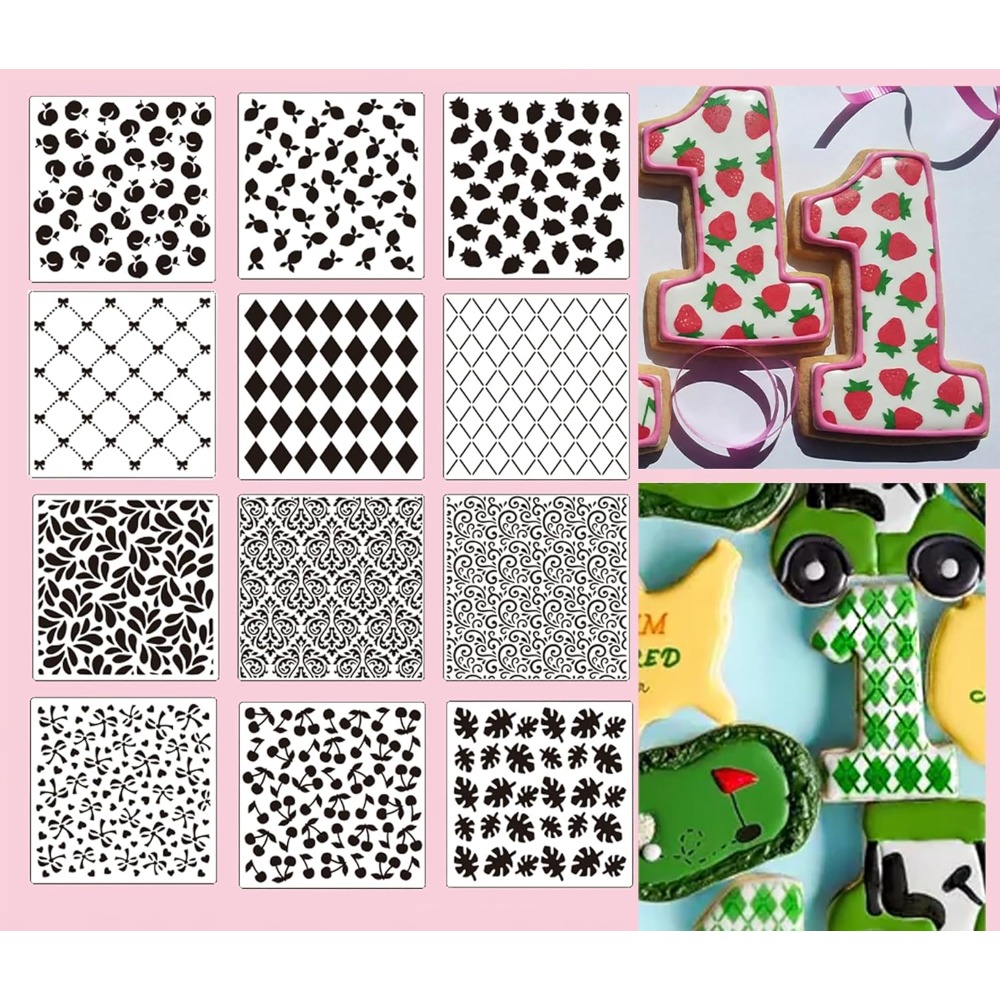 Cookies Pack - مجموعة من 12 قالب تزيين الكوكيز