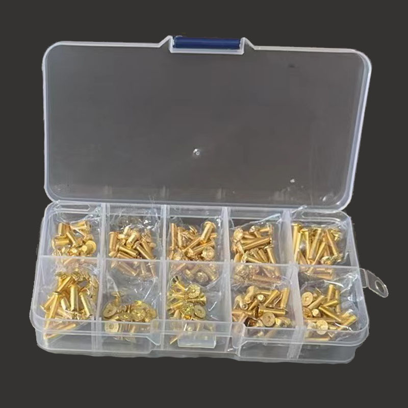 مسامير فولاذية مع صندوق صغير ، - مراجعة Nuts Mix وسعره