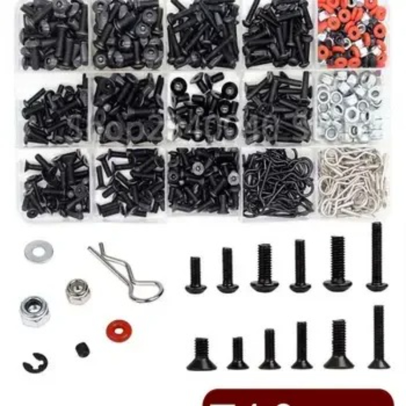 500 قطعة العالمي RC طقم مسامير - مراجعة Nuts Mix وسعره