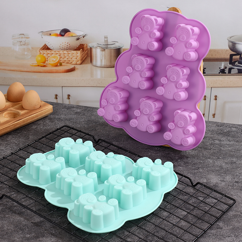 سيليكون قوالب الدب غائر ، قوال - مراجعة Gummy Candy وسعره