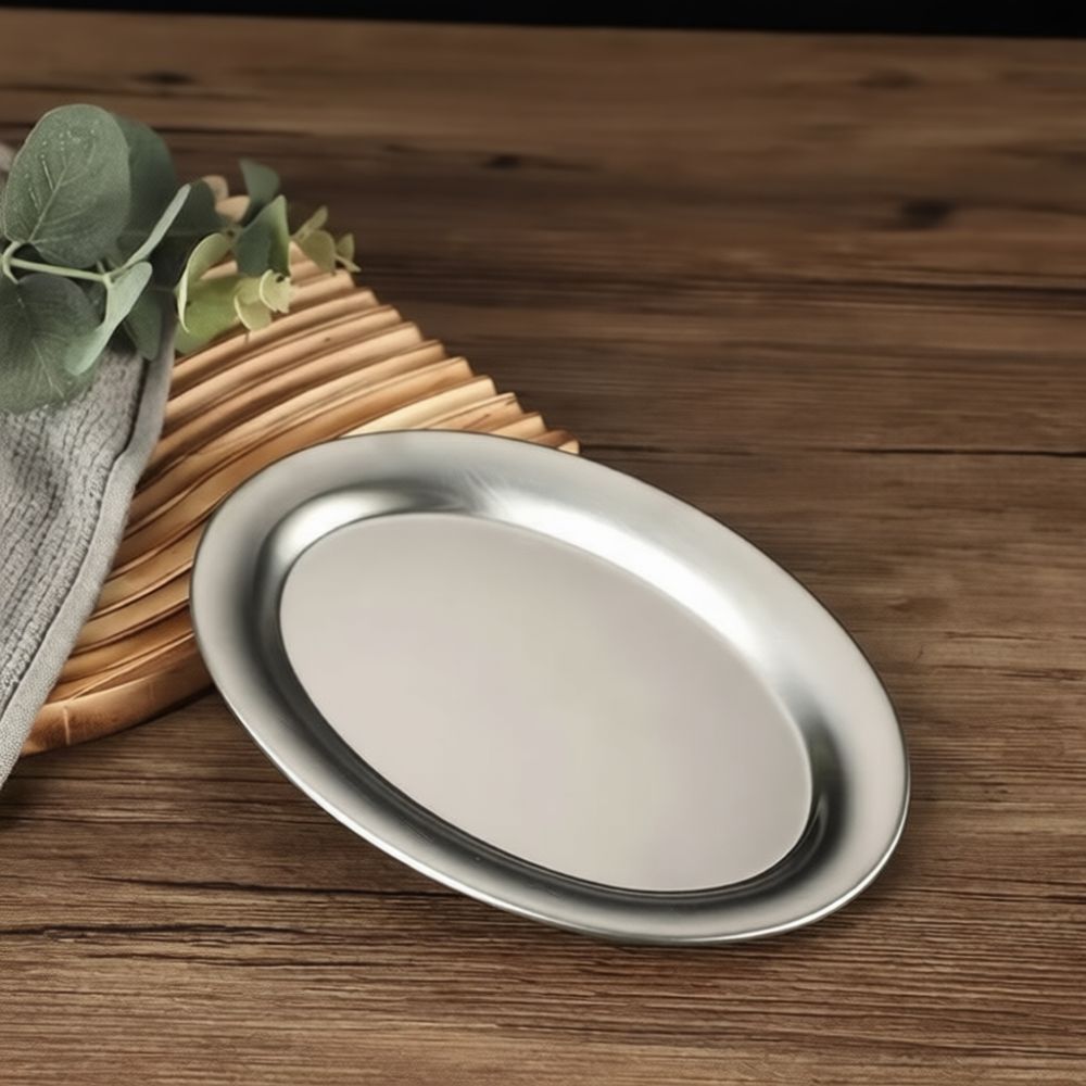 صينية تقديم حلويات معدنية بيضا - مراجعة Food Snacks Catering وسعره